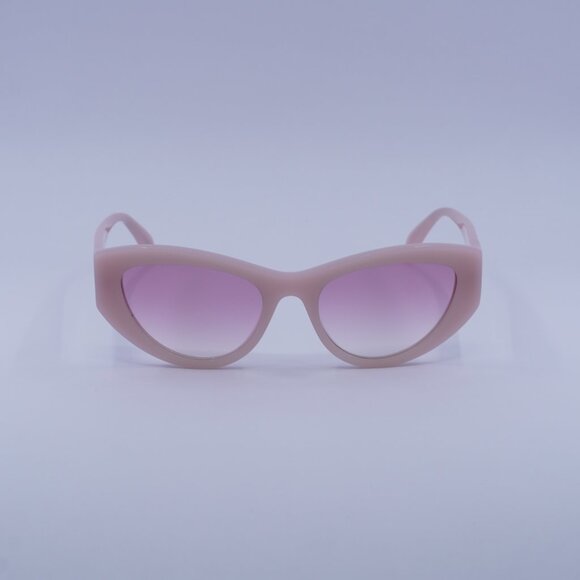 Alexander McQueen AM0377S 003 Sunglasses Pink Cat Eye Frame, Pink Lenses - Picture 3 of 11